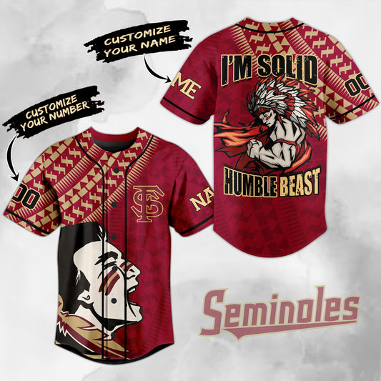 Custom Florida State Seminoles NCAA Sport Team Baseball Jersey