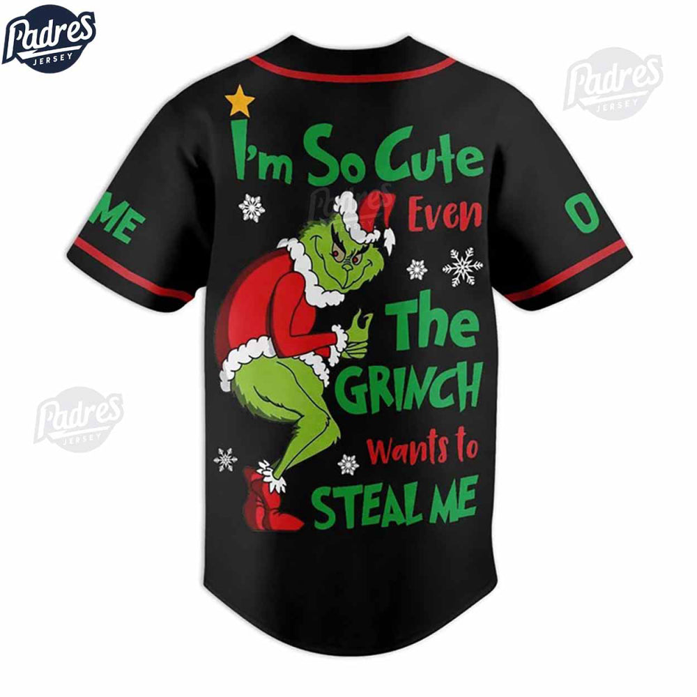 Custom Grinch Christmas Baseball Jersey - Bafud T-Shirts, Hoodie, Sweatshirt | WearSparks.com (Image 3)