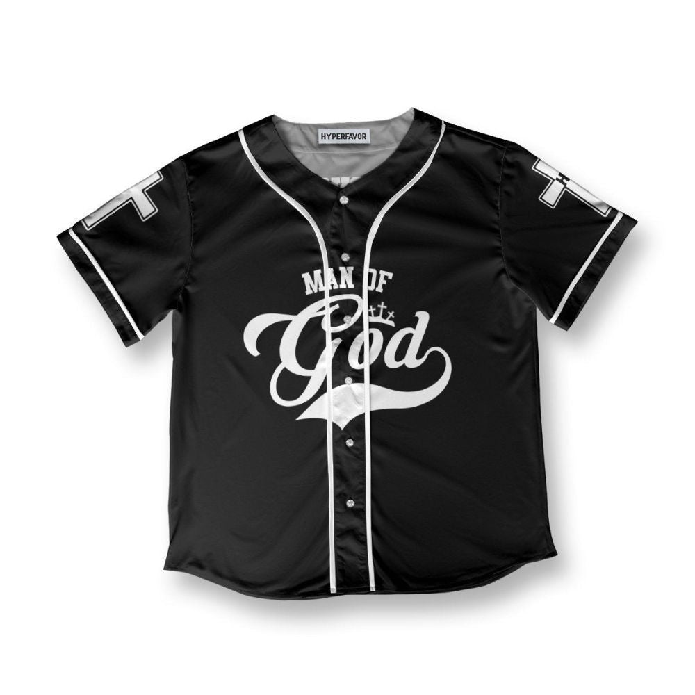 Custom Man Of God Baseball Jersey | Colorful | Adult Unisex | S - 5XL Full Size - Aopprinter