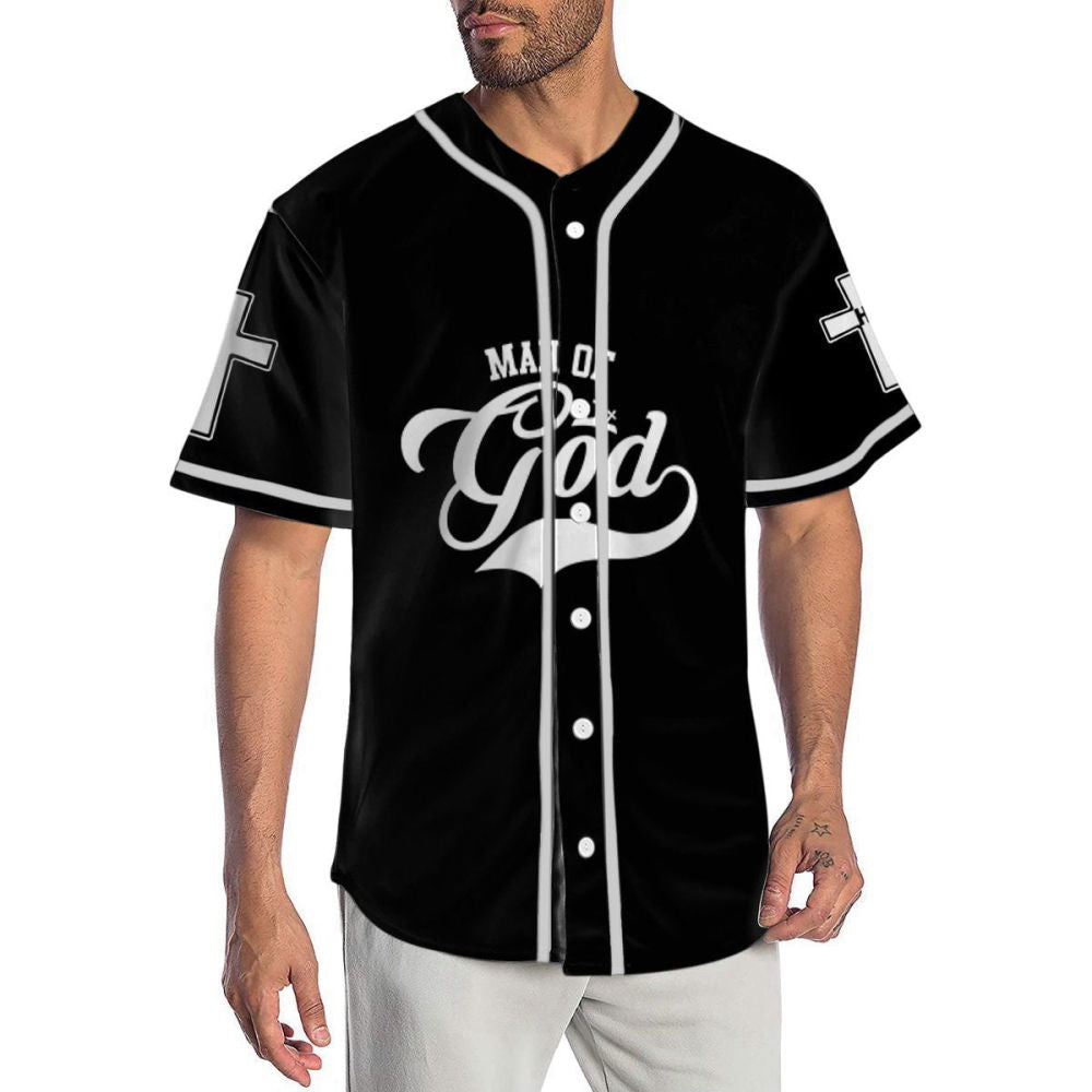 Custom Man Of God Baseball Jersey | Colorful | Adult Unisex | S - 5XL Full Size - Aopprinter