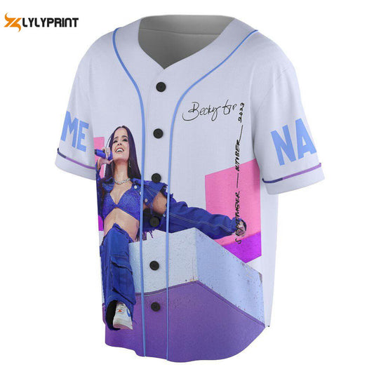 Custom Name Becky G 2023 Tour Baseball Jersey - lylyprint.com