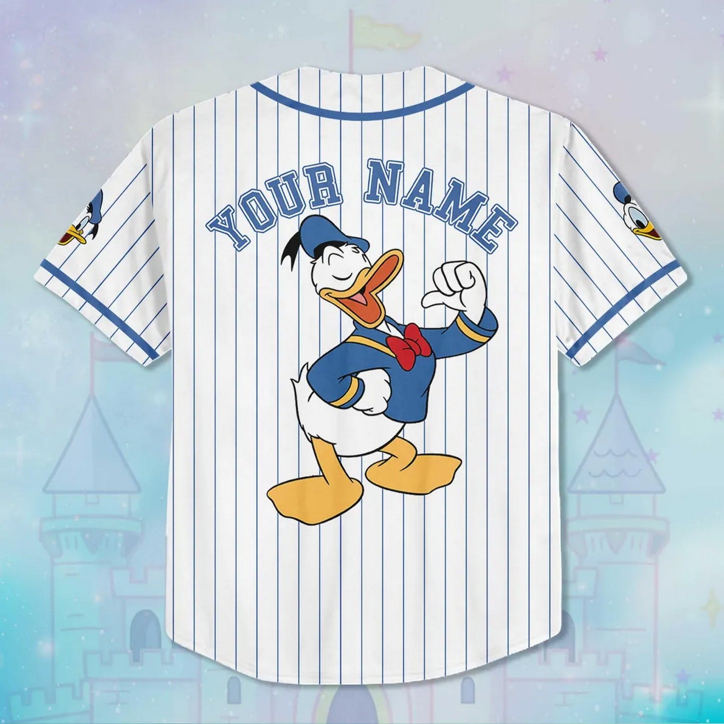 Custom Name Disney Funny Donald Duck Baseball Jersey