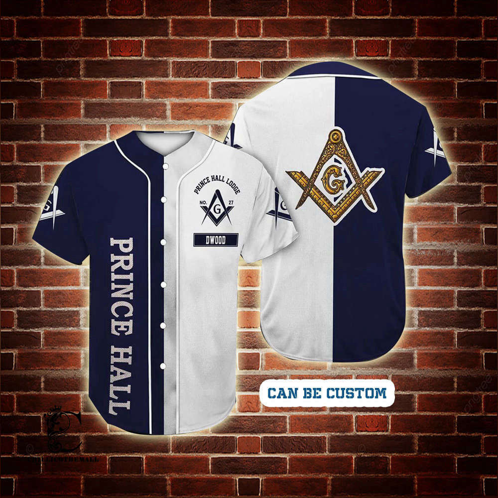 Custom Prince Hall Freemasonry Baseball Jersey Personalized Masonic Sportswear - Aopprinter