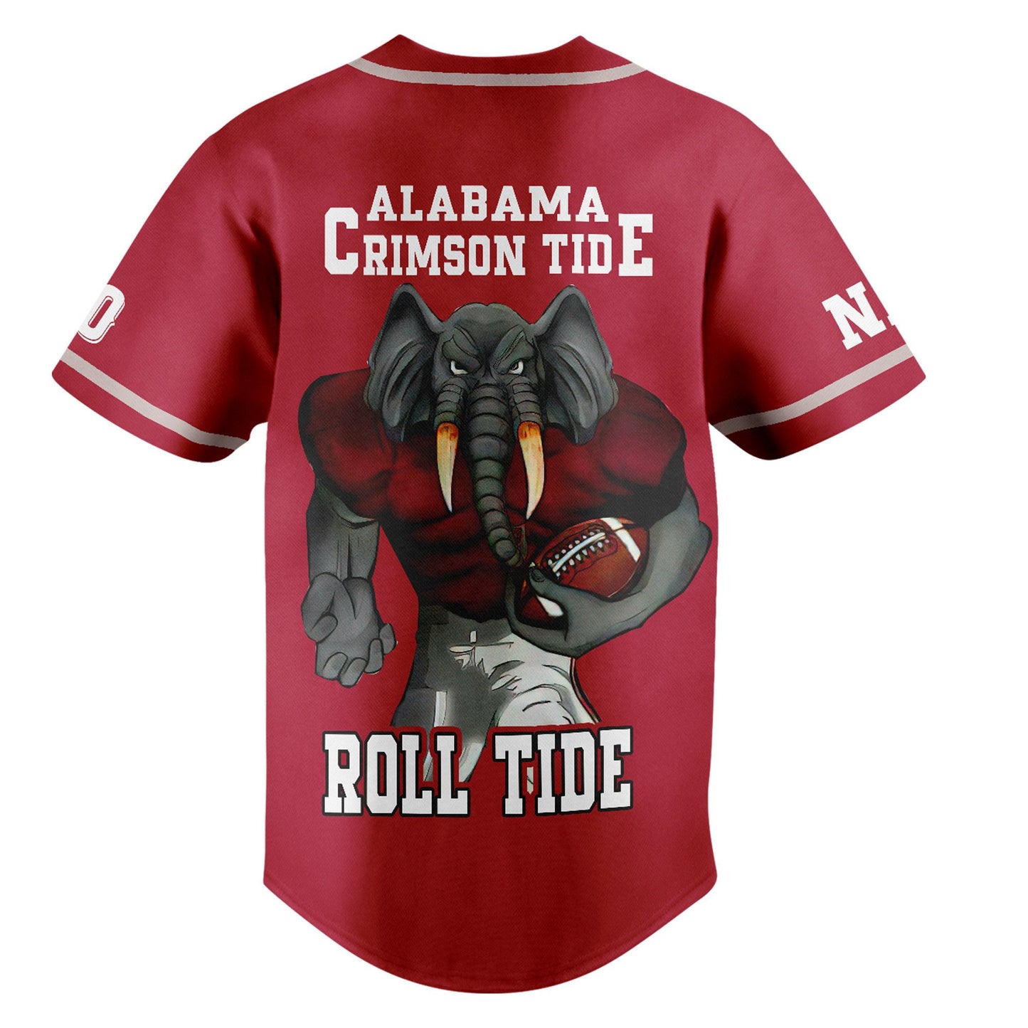 Customized Alabama Crimson Tide Football Sport Red Baseball Jersey