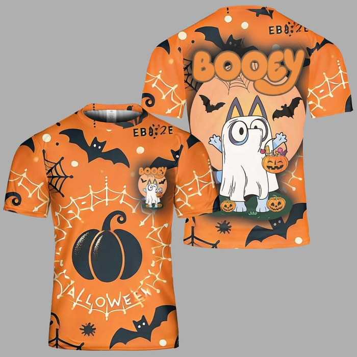Cute Booey Orange 3D Print Shirt, Halloween Costume Family Group T-Shirt For Kids & Adults Hoodie, Sweatshirt