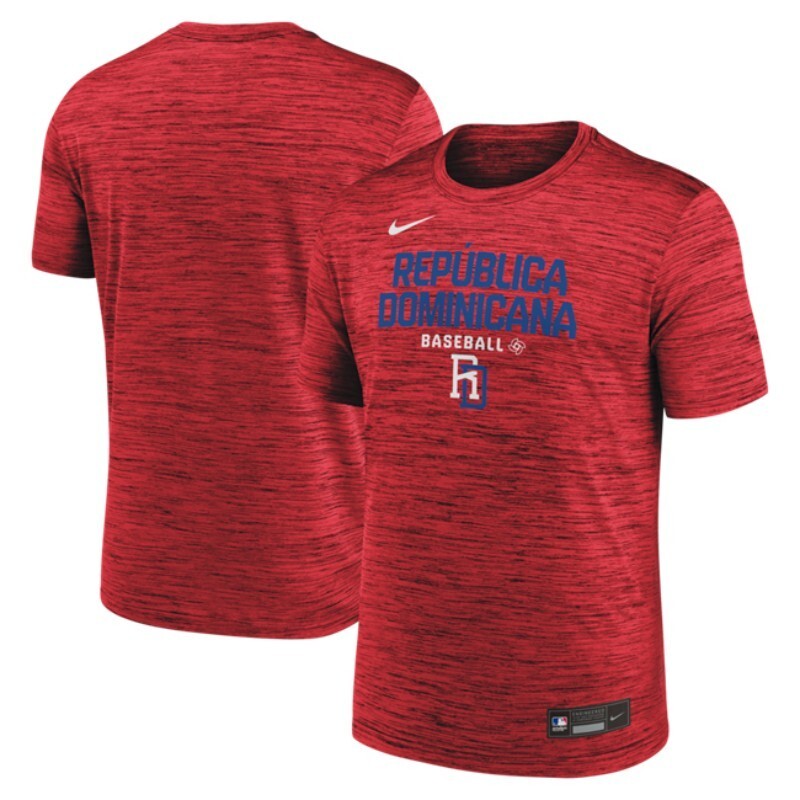 dominican republic baseball red 2026 world baseball classic wordmark t