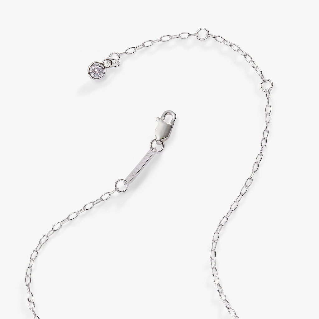 Initial B Precious Elongated Necklace