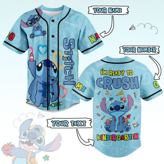 Funny Blue Aline Custom Name & Number Baseball Jersey