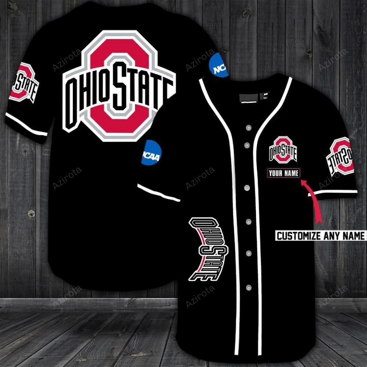 Ohio State Buckeyes Personalized Custom Name For You Baseball Jersey - Zimustore