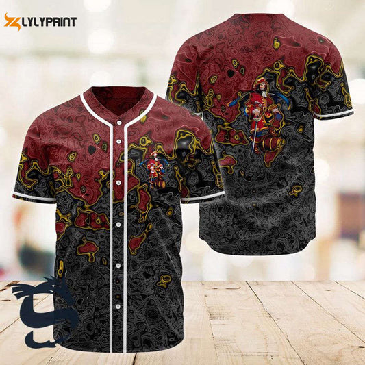 Holographic Colorful Captain Morgan Baseball Jersey - lylyprint.com