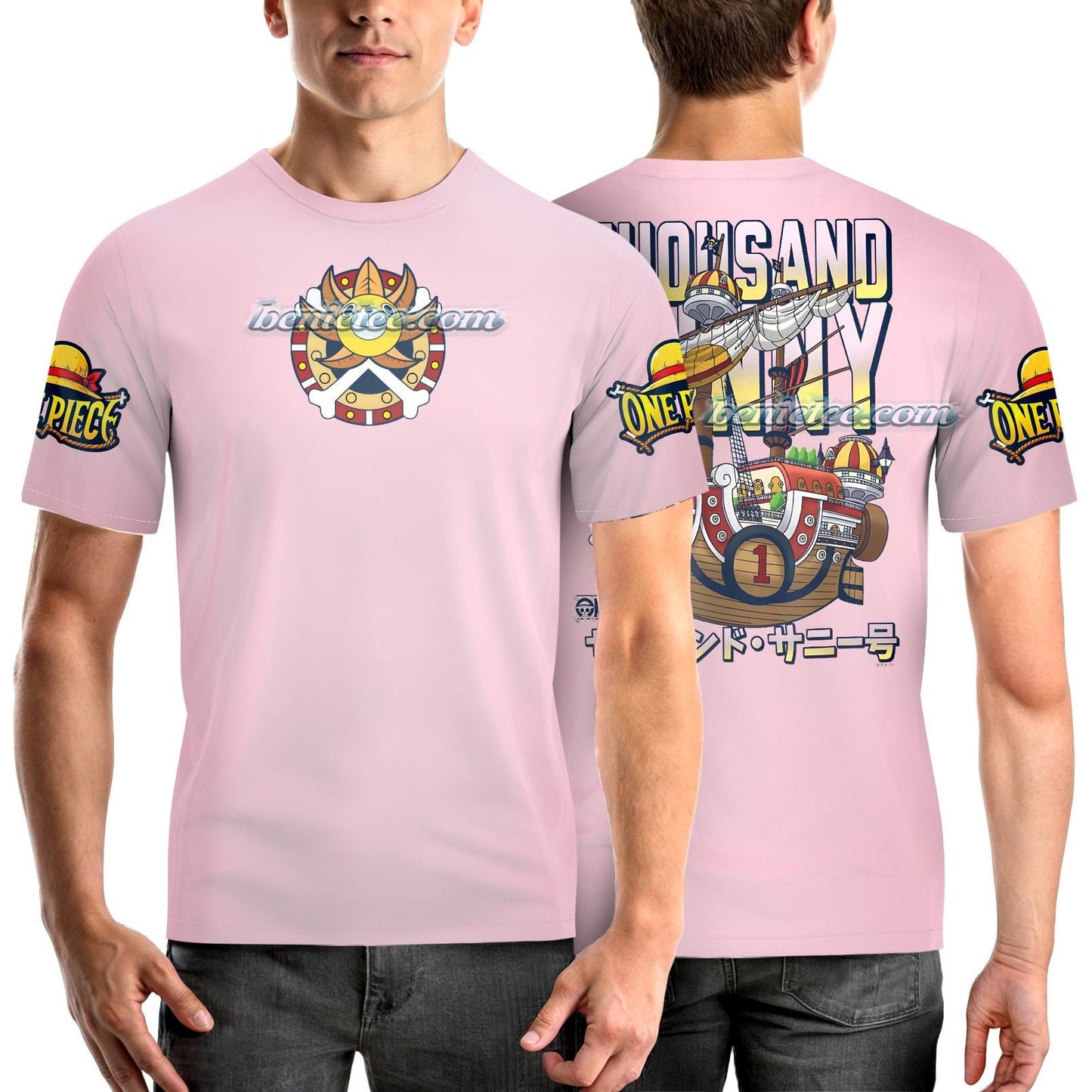 Luffy One Piece Anime Shirt 3D, Straw Hat Pirates Manga Shirt, Luffy Brothers