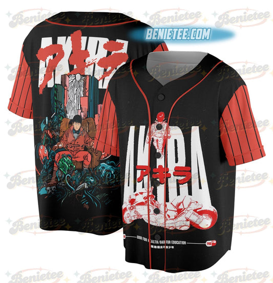 Vintage Inspired Neo Tokyo Tetsuo Anime Jersey, Japanese Weird Cyberpunk Culture Jersey