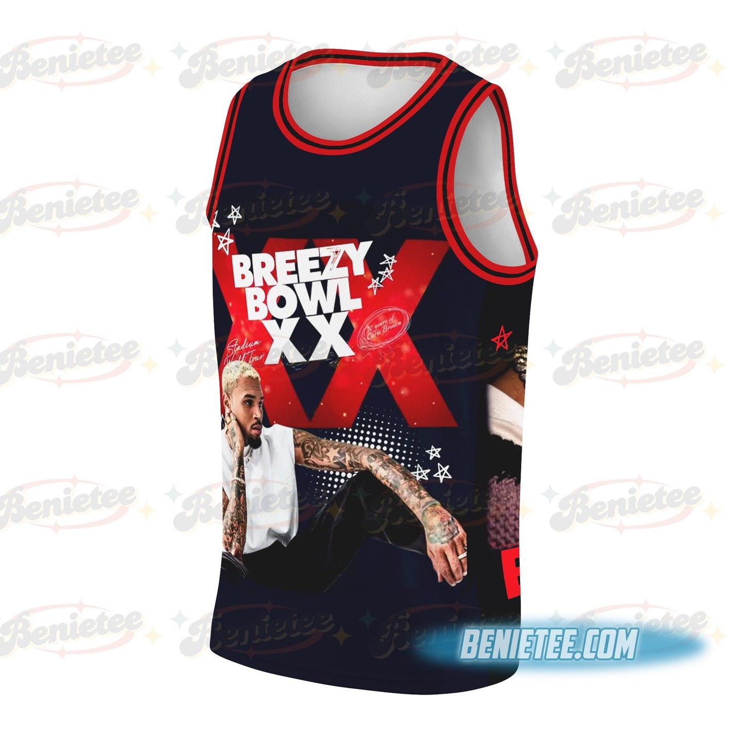 Chris Brown Tour Basketball Jersey