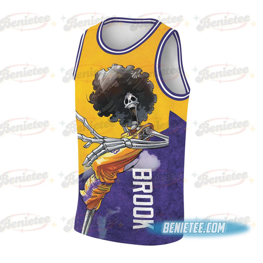 Lakers One Piece Anime Basketball Jersey
