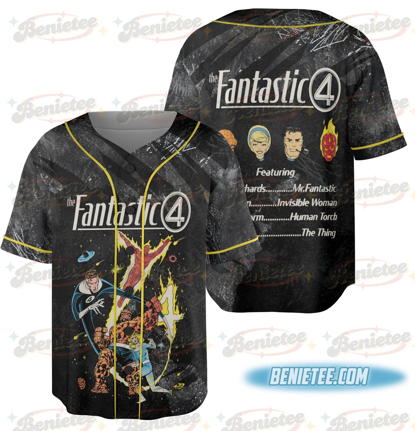 Vintage The Fantastic Four Baseball Jersey
