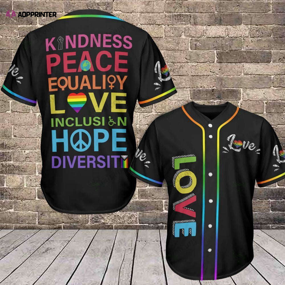 LGBT Baseball Jersey: QT204236Td Baseball Tee for Pride & Style - Aopprinter