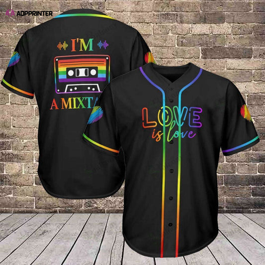LGBT Baseball Tee: Love is Love Jersey 315 - Uniting Sports and Equality - Aopprinter