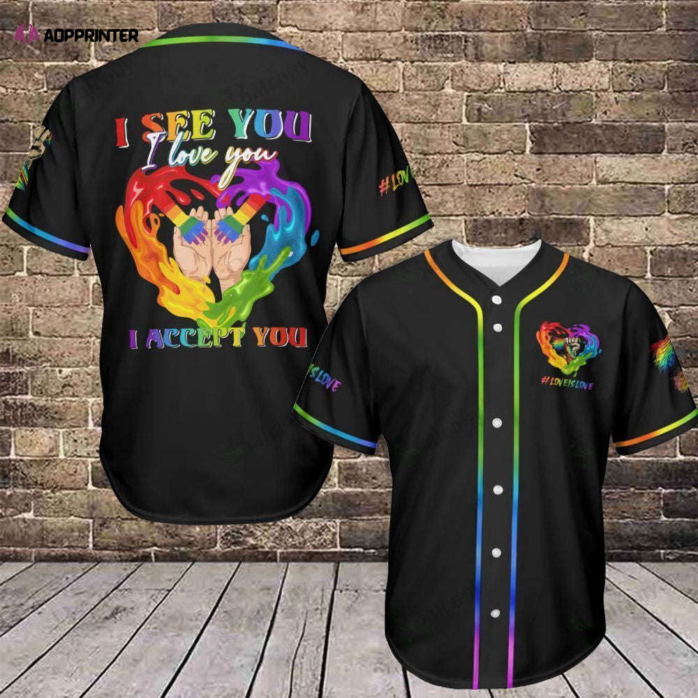 LGBT Pride Baseball Jersey 330 - Baseball Tee for All-Inclusive Sports Enthusiasts - Aopprinter