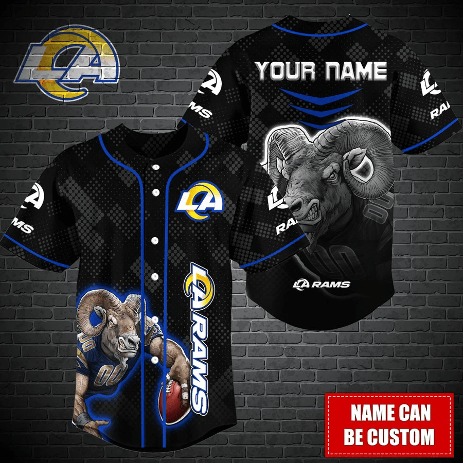 Los Angeles Rams Personalized Baseball Jersey Fan Gifts - lylyprint.com