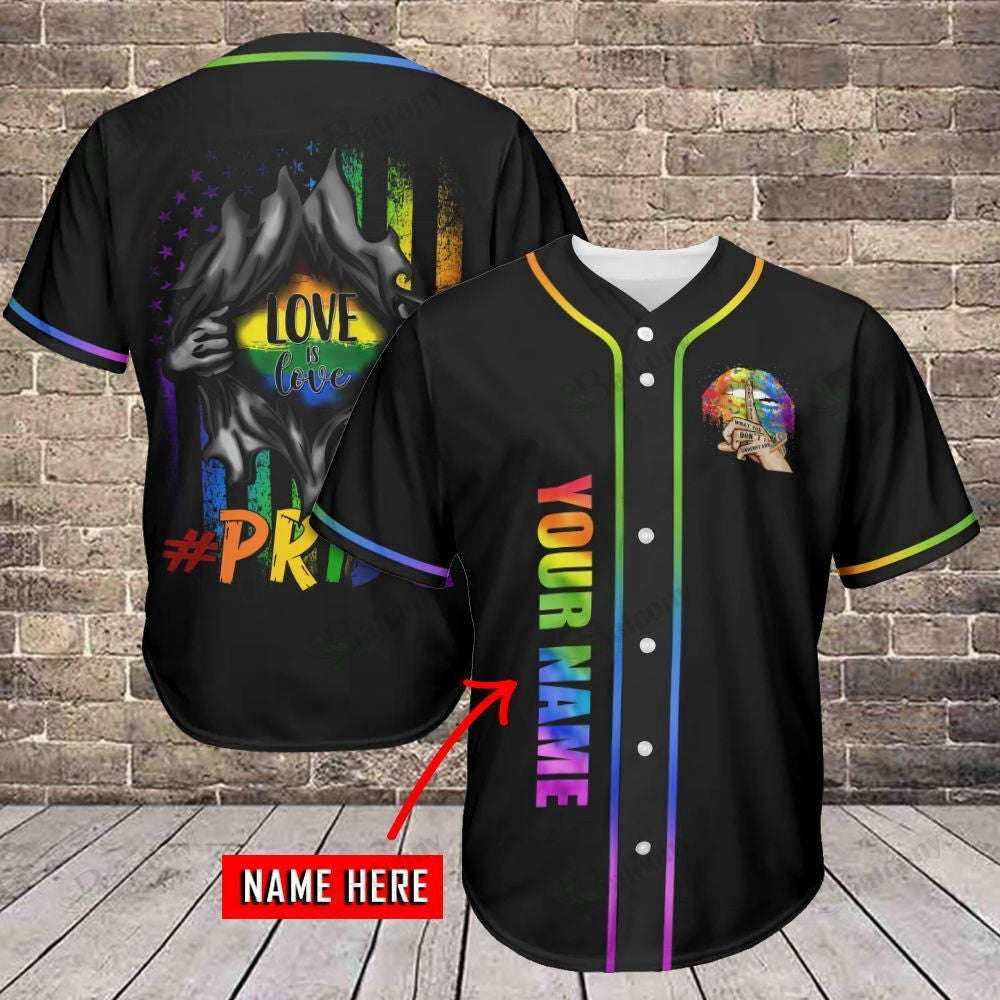 Love is Love Baseball Jersey 301: LGBT Baseball Tee for All-Inclusive Fans (Image 3)