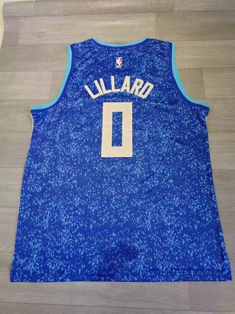 milwaukee bucks #0 damian lillard 2023-24 city edition swingman jersey 24 Season Bucks 0 City Edition