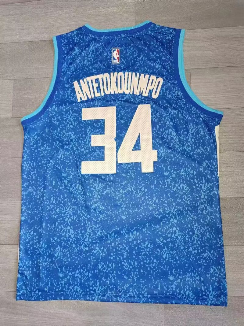 milwaukee bucks #34 giannis antetokounmpo 2023-24 city edition swingman jersey 24 Season Bucks 34 City Style 1