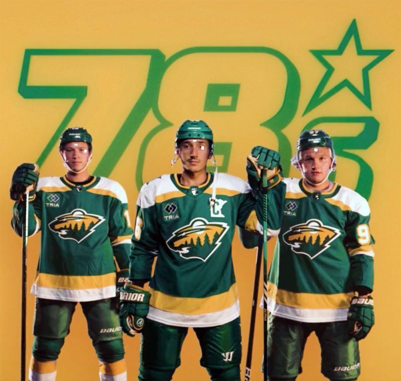 minnesota wild unveil new green-and-gold “the 78s” alternate uniform