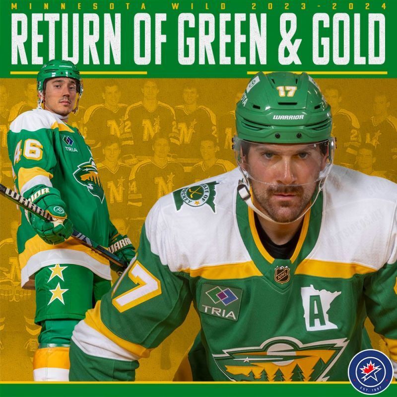 minnesota wild unveil new green-and-gold “the 78s” alternate uniform (2)_conew1 Style 1
