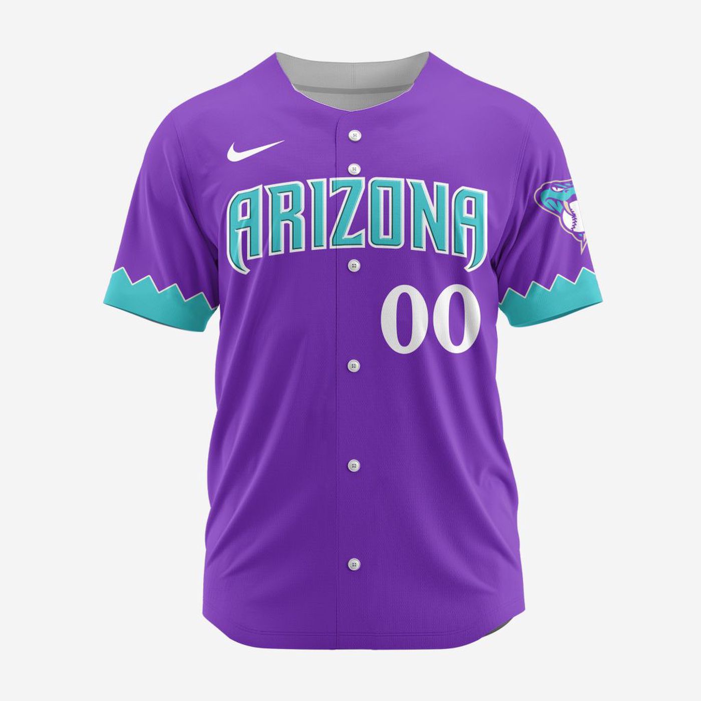 MLB Arizona Diamondbacks Personalized Alternate Design Concept Baseball Jersey 2404 - Bafud