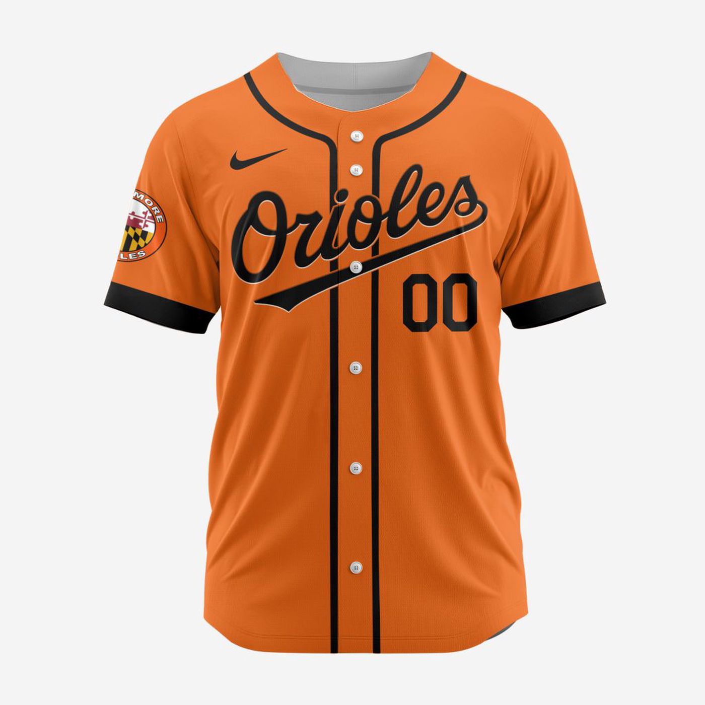 MLB Baltimore Orioles Personalized Alternate Design Concept Baseball Jersey 2404 - Bafud