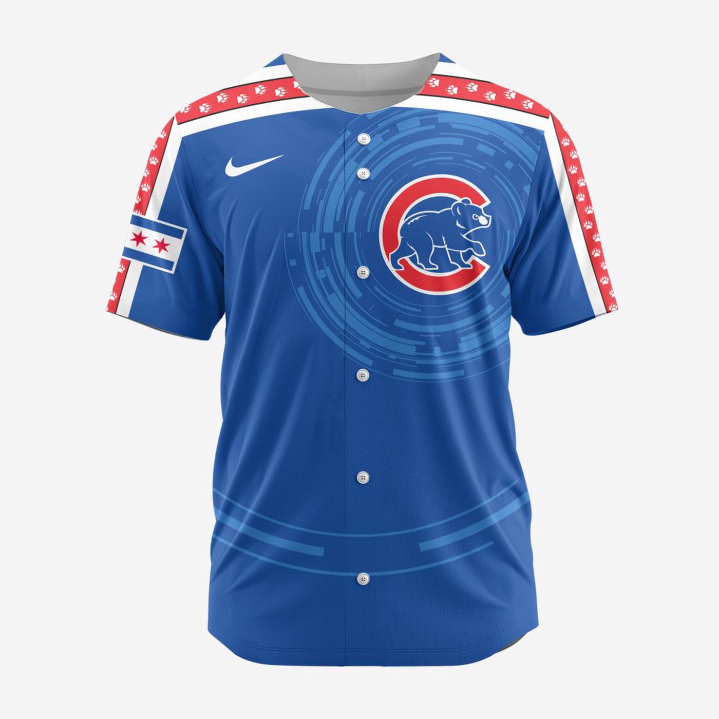 MLB Chicago Cubs Personalized Alternate Design Concept Baseball Jersey 2402 - Bafud T-Shirts, Hoodie, Sweatshirt (Image 2)