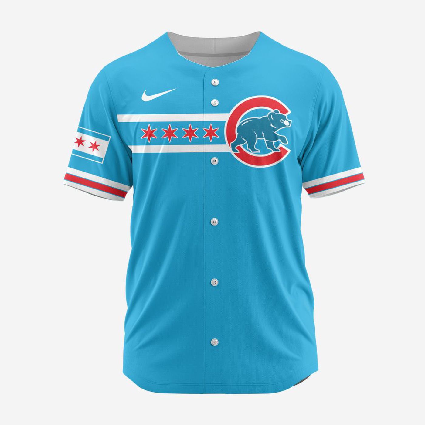 MLB Chicago Cubs Personalized Alternate Design Concept Baseball Jersey 2404 - Bafud