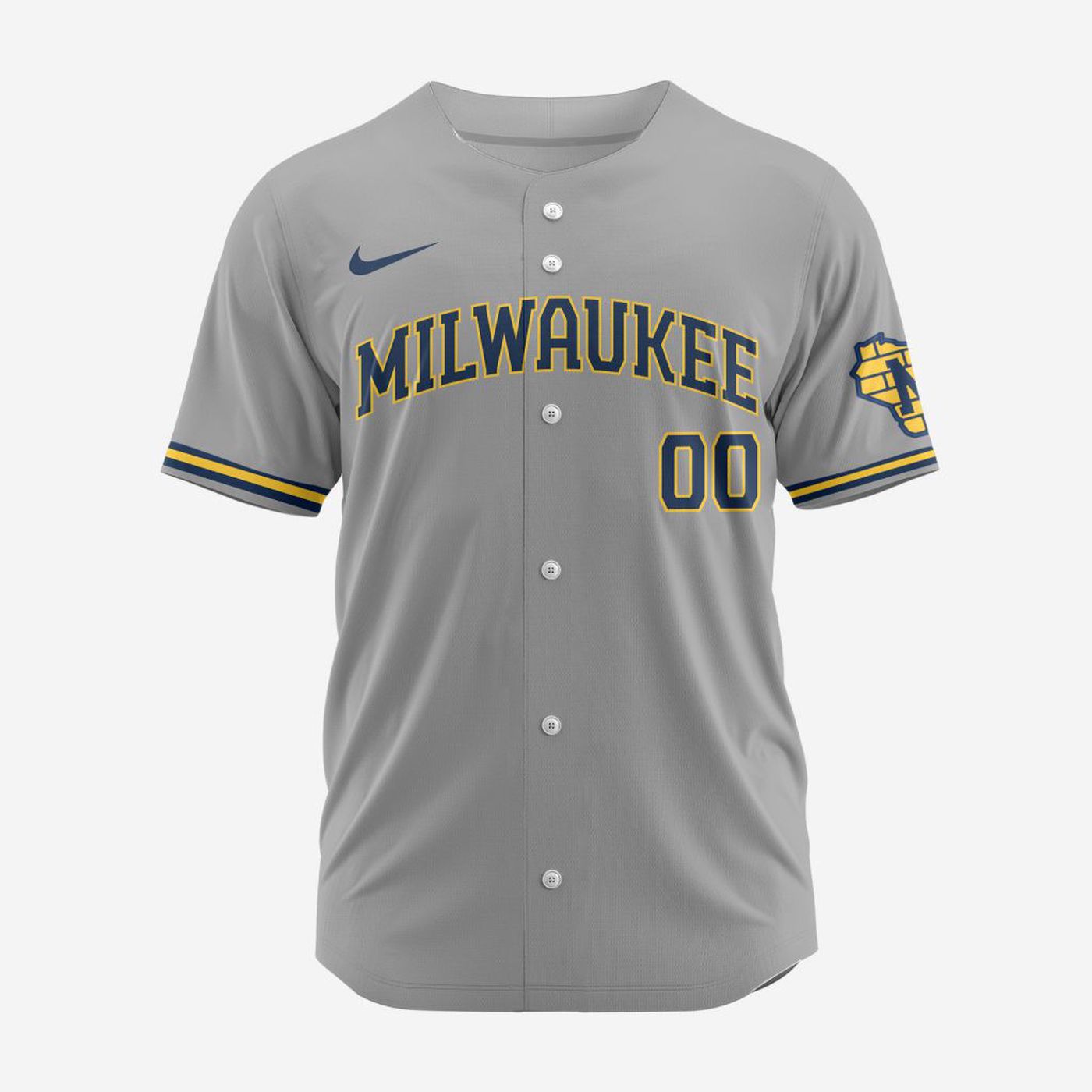 MLB Milwaukee Brewers Personalized 2024 Road Baseball Jersey - Bafud