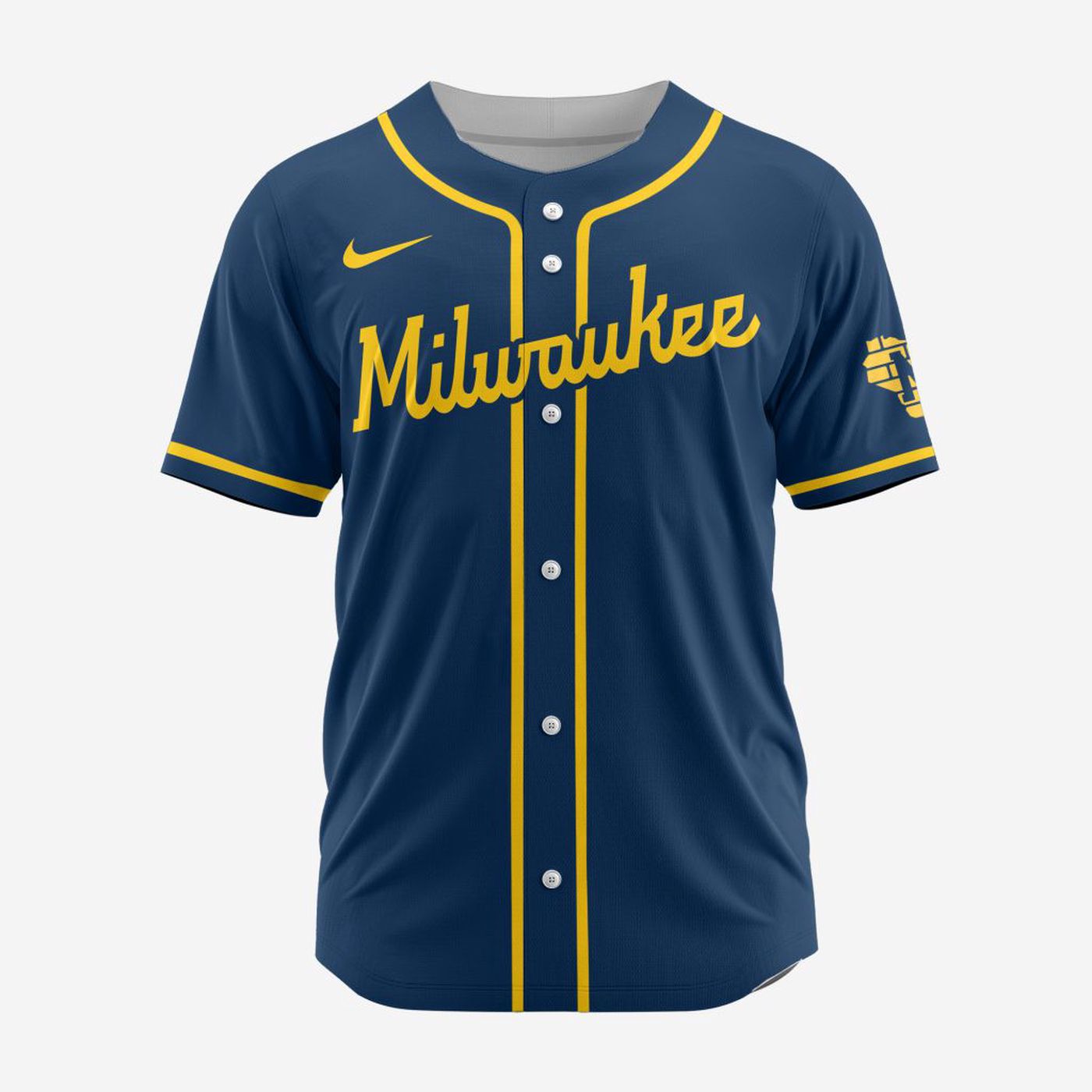MLB Milwaukee Brewers Personalized Alternate 02 Baseball Jersey - Bafud