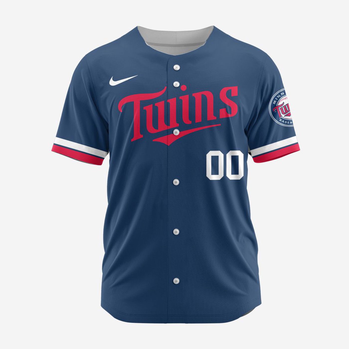 MLB Minnesota Twins Personalized Alternate Design Concept Baseball Jersey 2402 - Bafud