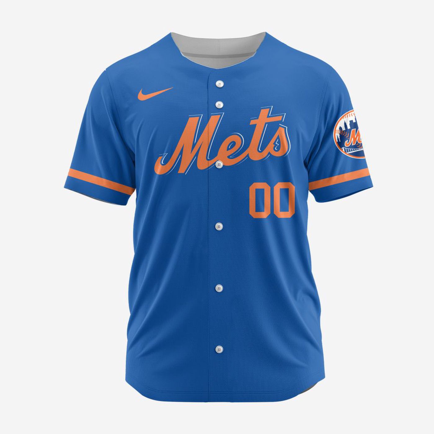 MLB New York Mets Personalized Alternate Design Concept Baseball Jersey 2402 - Bafud