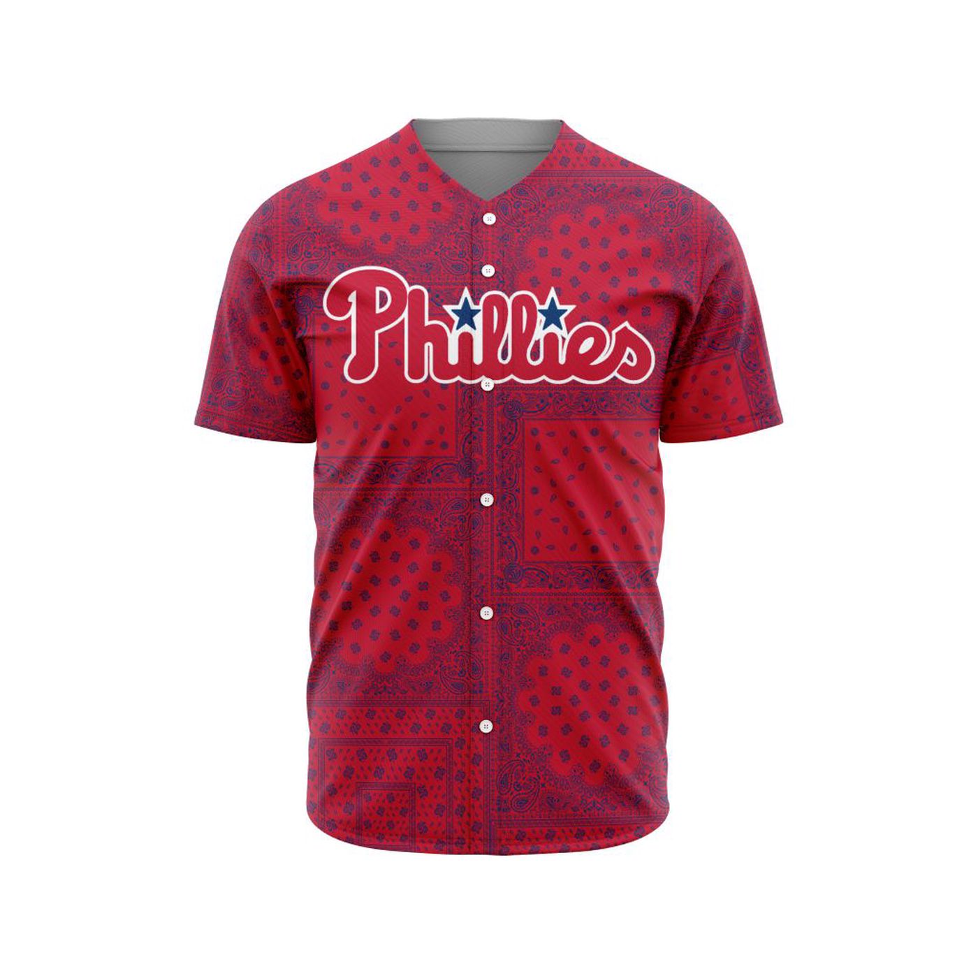 MLB Philadelphia Phillies Special Paisley Design Baseball Jersey Gift for Men Women - Bafud
