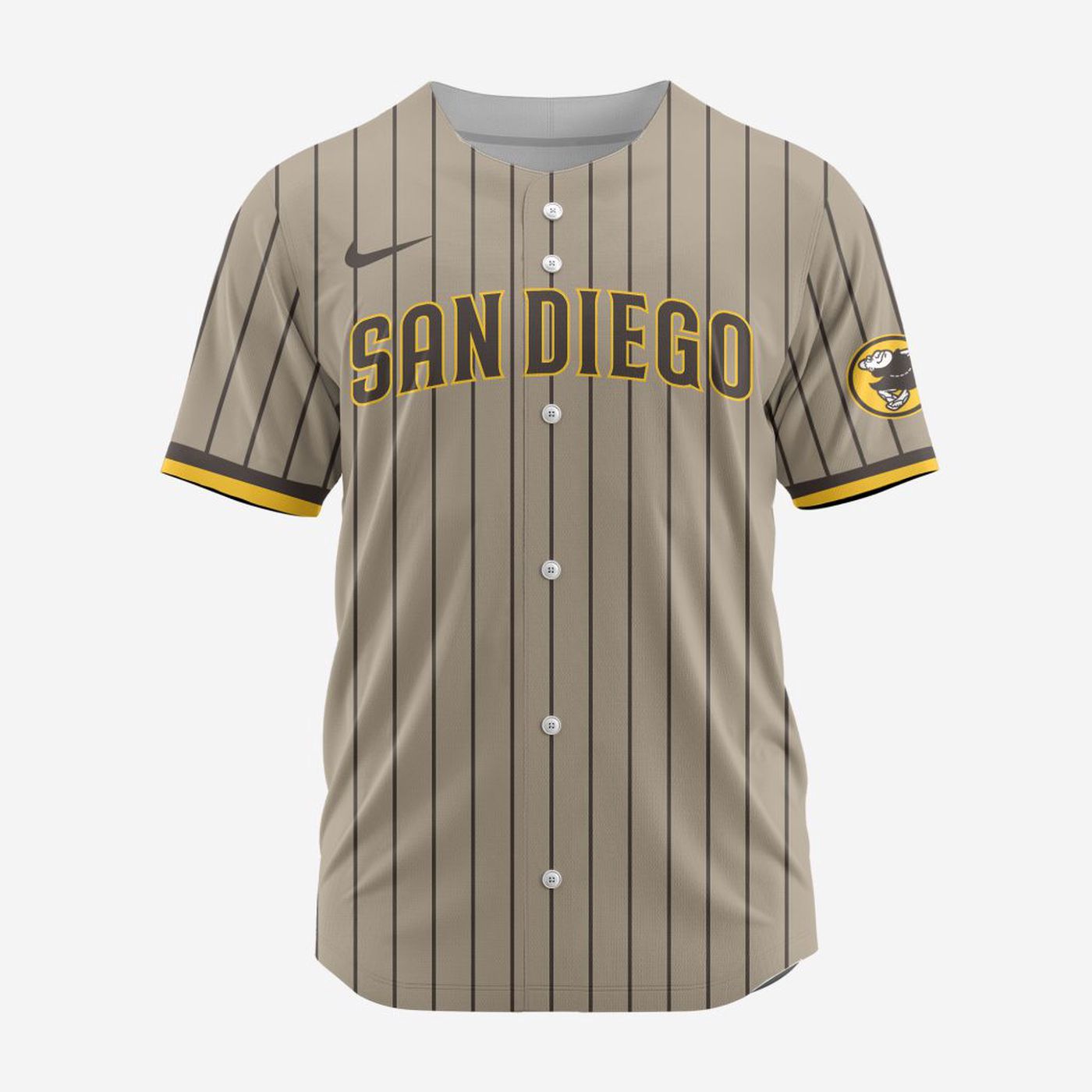 MLB San Diego Padres Personalized Alternate Baseball Jersey - Bafud