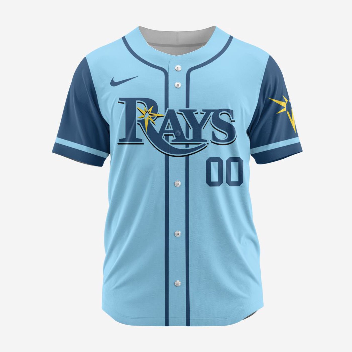 MLB Tampa Bay Rays Personalized Alternate Design Concept Baseball Jersey 2401 - Bafud