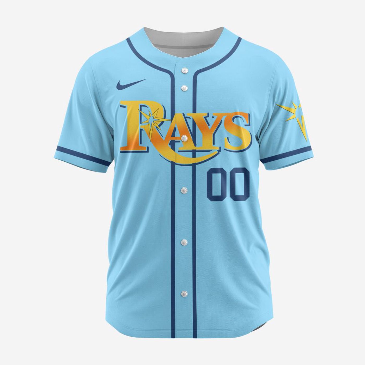 MLB Tampa Bay Rays Personalized Alternate Design Concept Baseball Jersey 2403 - Bafud