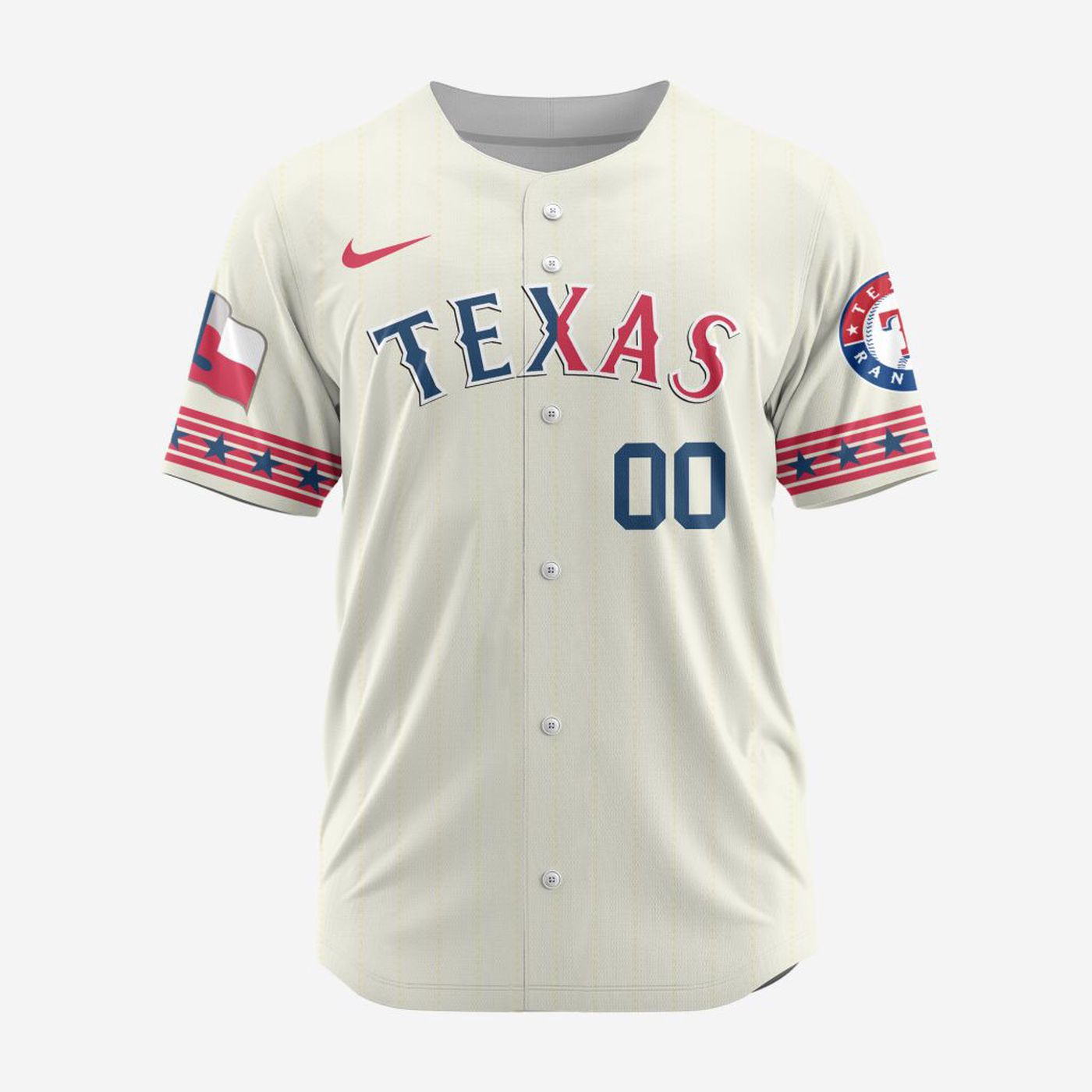 MLB Texas Rangers Personalized Alternate Design Concept Baseball Jersey 2401 - Bafud