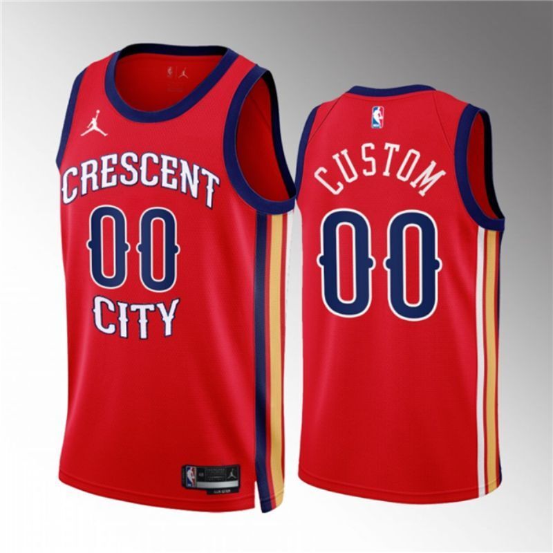 new orleans pelicans active player custom red 2022 23 statement edition