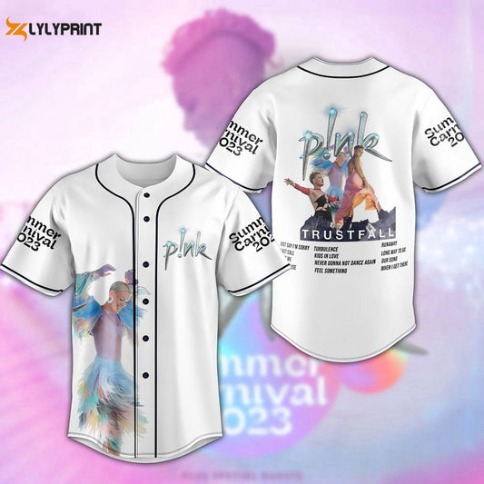 P!nk Summer Carnival 2023 Baseball Jersey For Men Women, Pink Singer Tour - lylyprint.com