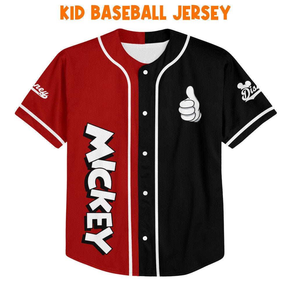 Personalize Disney Mickey Jersey: Cute Gifts & Best Birthday Gift for Fans - Disney Baseball Jersey Sports - Bafud