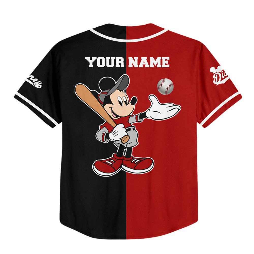 Personalize Disney Mickey Jersey: Cute Gifts & Best Birthday Gift for Fans - Disney Baseball Jersey Sports - Bafud