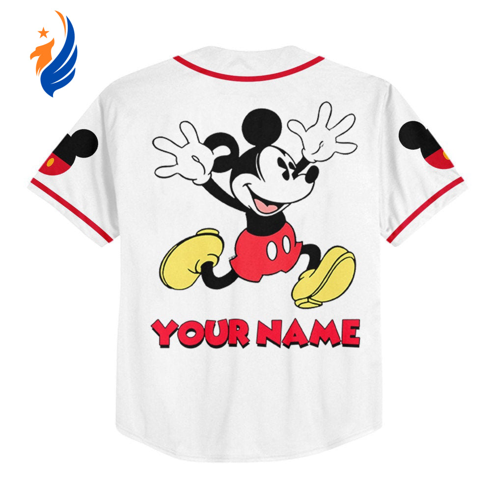 Personalize Jersey Mickey Lucky - Disney Baseball Sports Cute Gifts For Fans & Best Birthday Gift - Bafud
