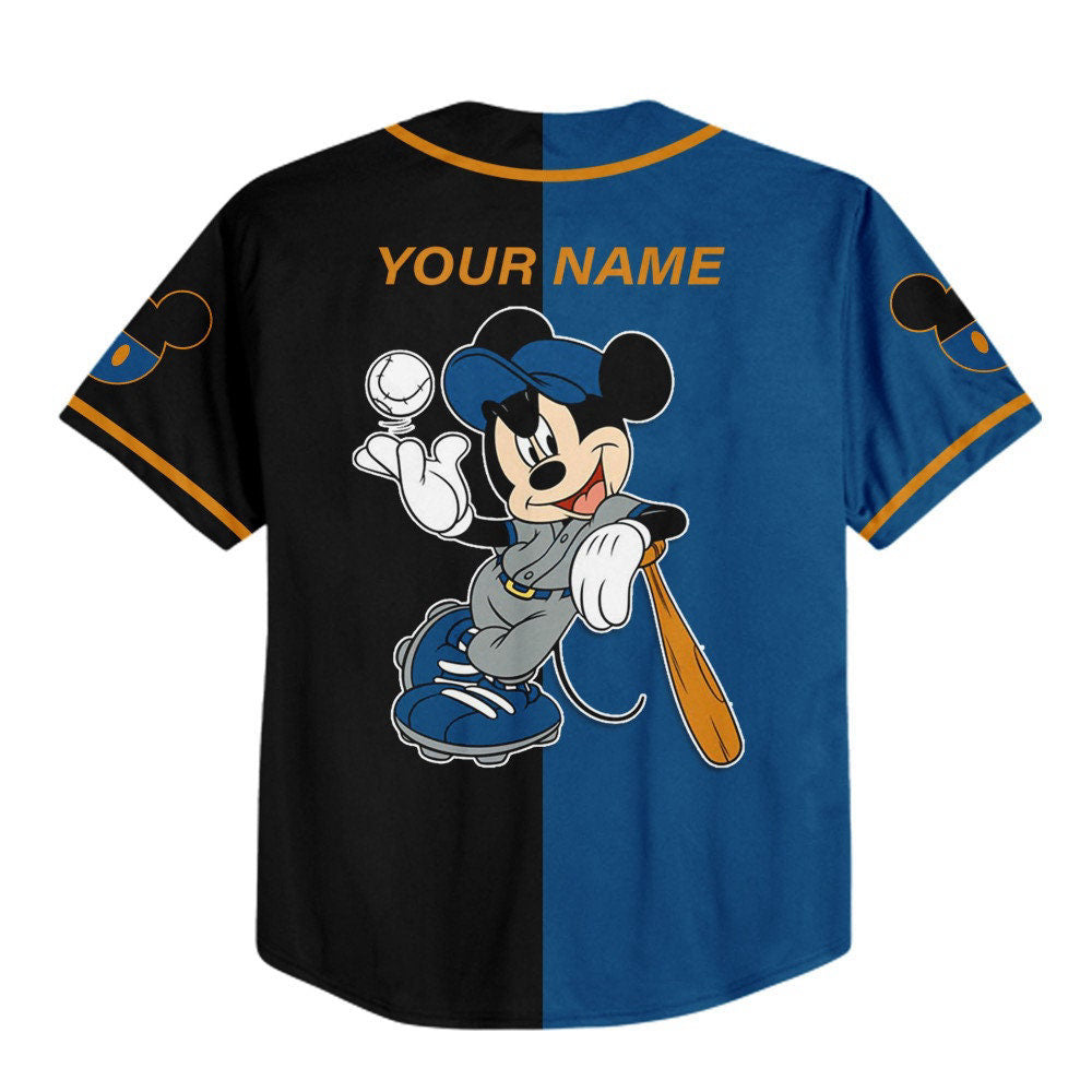 Custom Mickey Disney Jersey: Perfect Baseball Sports Gift for Fans - Personalize & Celebrate with the Best Birthday Surprise! - Bafud