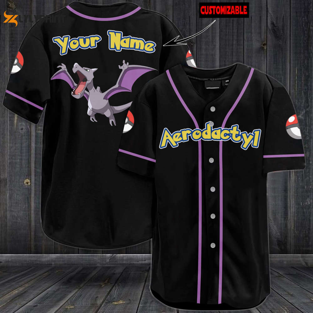 Personalized Aerodactyl Baseball Jersey - lylyprint.com