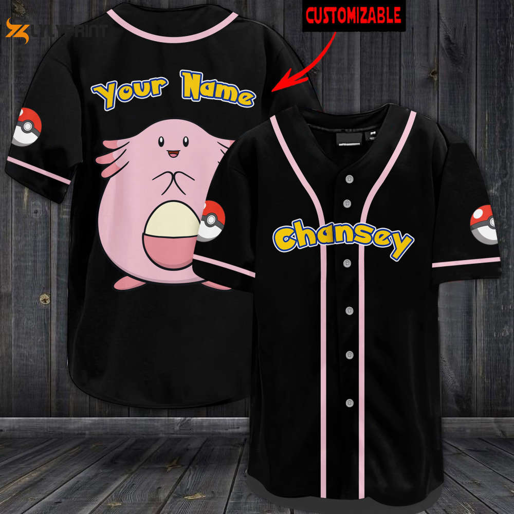 Personalized Chansey Baseball Jersey - lylyprint.com