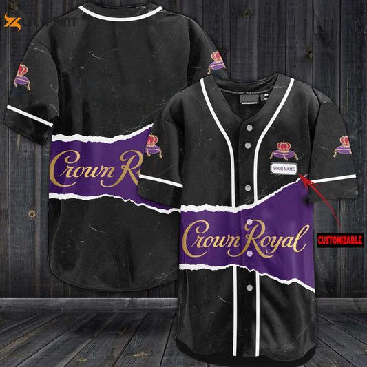 Personalized Crown Royal All Over Print Unisex Baseball Jersey - lylyprint.com